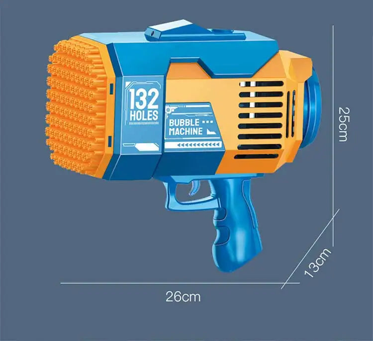 Bazuca Bolhas Mágicas de Sabão Elétrica