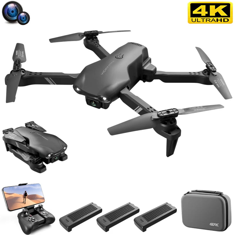 Mini Drone with Dual HD Wide Angle Camera, 4K 