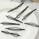 Clipes de cabelo preto para ondulado