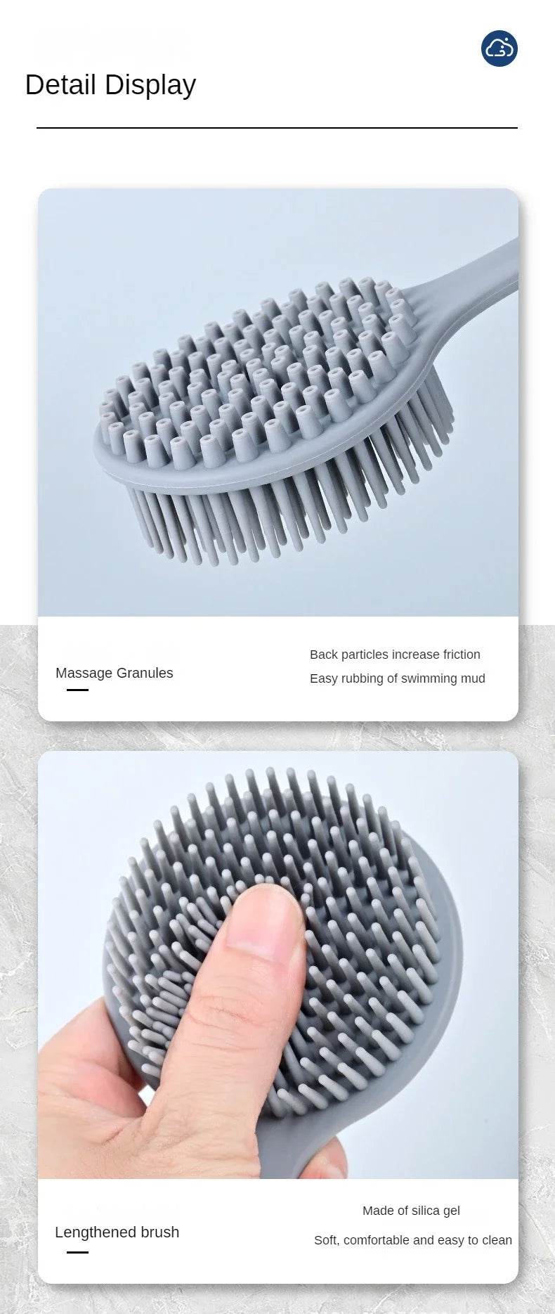 Silicone Bath Brush 