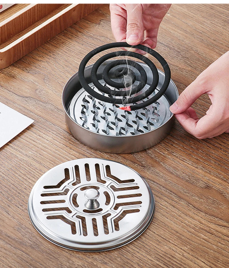 Mosquito Coil Holder with Lid