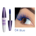 Blue waterproof mascara for eyelashes 