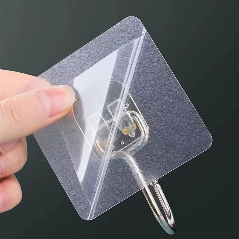 Stainless Steel Hook Kit with Ultra-Sticky Adhesive Backing 