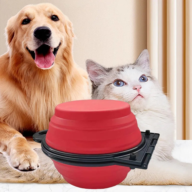 2 in 1 Foldable Double Pet Bowl