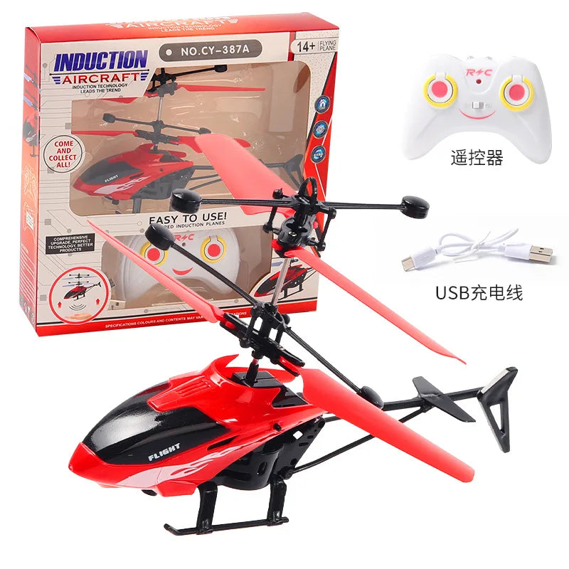 Remote control aircraft induction 2ch suspension heavy duty helicopter 