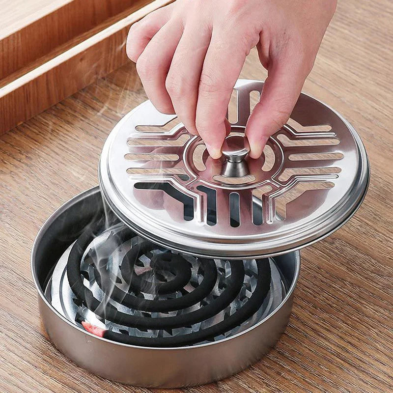 Mosquito Coil Holder with Lid