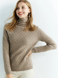 High neck wool sweater for winter 