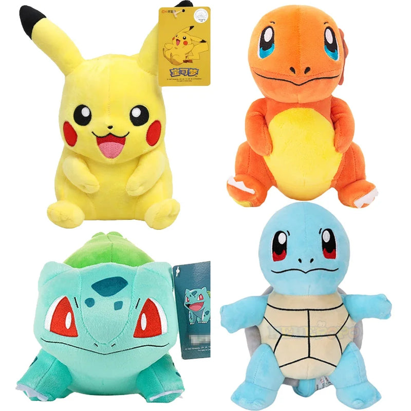 Pokemon Plush Toy, Charmander, Squirtle, Pikachu 