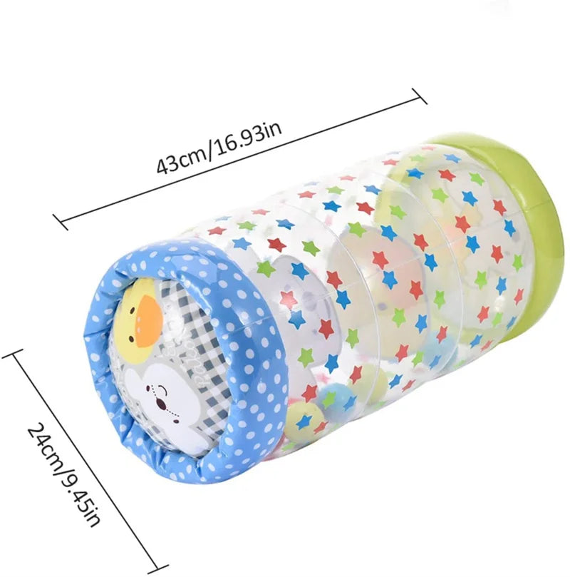 Baby roller, rattle and ball