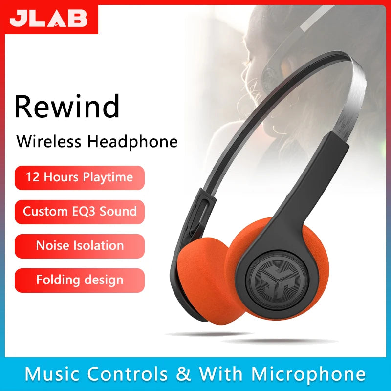 JLab-Rewind Wireless Retro Headphones