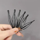 Clipes de cabelo preto para ondulado