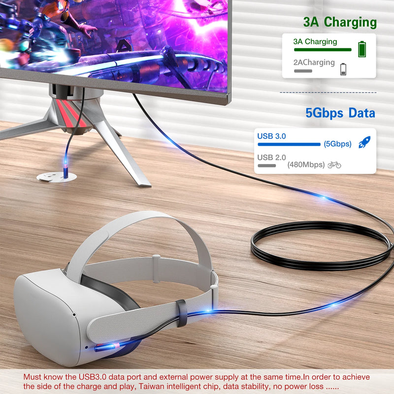 Charging cable for data transfer 