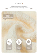 High neck wool sweater for winter 