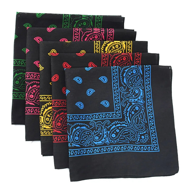 Bandana Hip Hop negra unisex