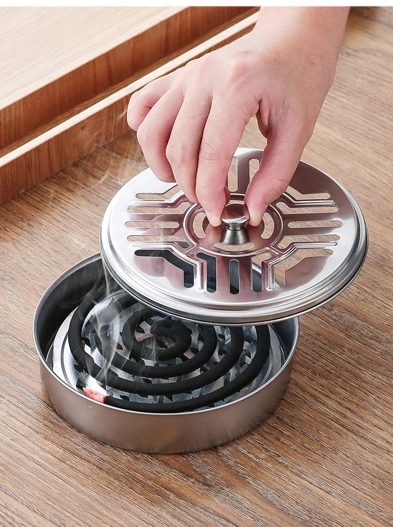 Mosquito Coil Holder with Lid