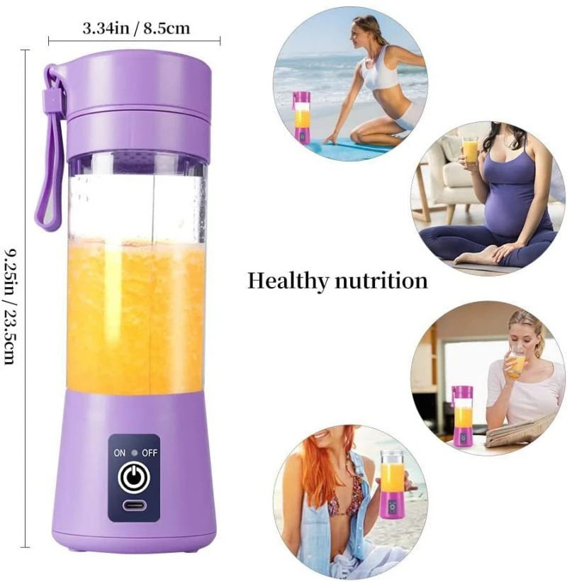 Mini portable blender usb 6 blades 