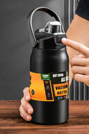 Garrafa Térmica Inox 304 com Canudo — Parede Dupla, Quente e Frio por Horas