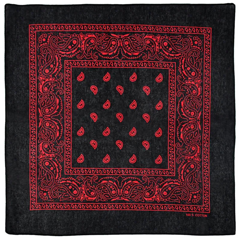 Unisex Black Hip Hop Bandana