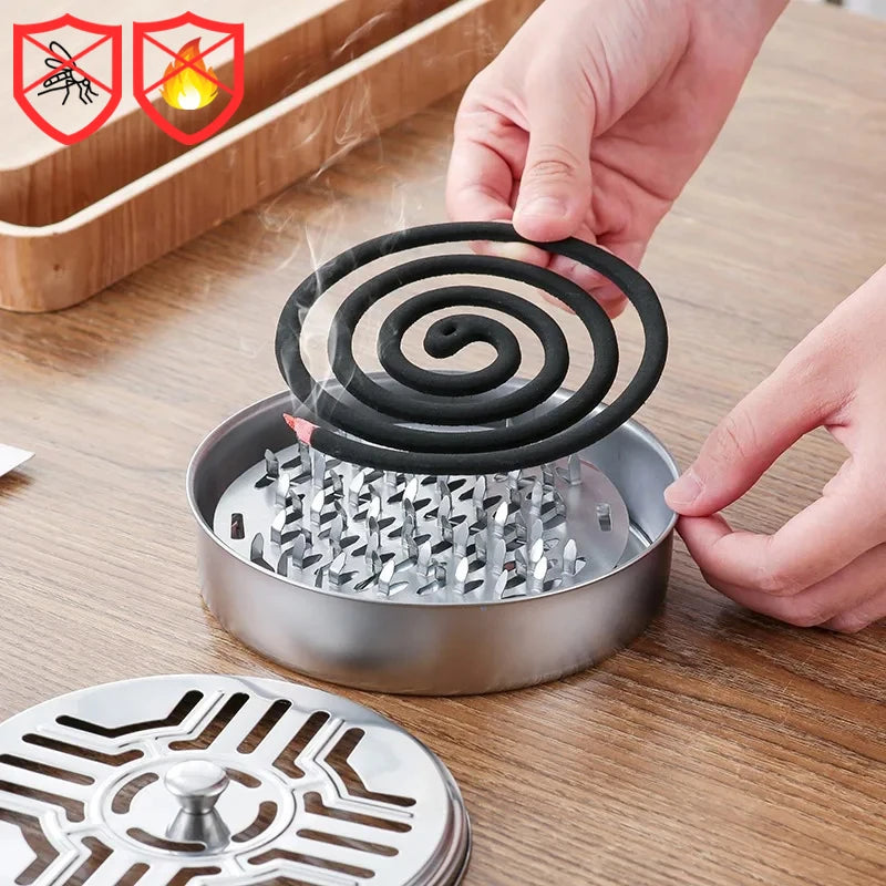 Mosquito Coil Holder with Lid