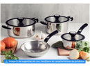 Frigideira Tramontina Inox Fundo Triplo Solar Silicone 62135240 24cm