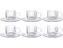 Jogo de Xícaras de Café 95ml Haus Concept Canelado 6 Peças