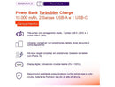 Carregador Portátil/Power Bank 10.000mAh Geonav Energia Turbo Slim Charge