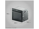 Forno Elétrico de Embutir Electrolux Multifuncional 80L Preto Experience OE8EA - 110V