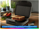 Sanduicheira Grill Cadence Preta 750W Antiaderente Click - 110V