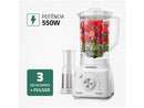 Liquidificador Mondial Turbo Power L-99-WG com Filtro 3 Velocidades 500W Branco e Cinza - 220V