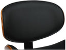 Banqueta Média de Madeira Giratória Preta Otello DSG-005
