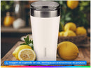 Copo Térmico Parede Dupla com Tampa Tramontina Exata 61646515 Branco 550ml