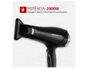 Secador de Cabelo Mondial Tourmaline Íon Preto - 110V