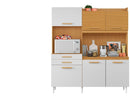 Cozinha Compacta Aramóveis Selena com Balcão Nicho para Micro-ondas 6 Portas 2 Gavetas