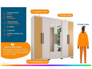 Guarda-roupa Casal com Espelho 6 Portas 4 Gavetas Araplac Braga