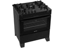 Fogão 5 Bocas Atlas Preto Mesa de Vidro Mônaco Top Glass - Bivolt