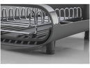 Escorredor de Louça Inox Tramontina Plurale Grafite 9 Pratos com Secador e Porta Talheres