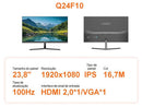 Monitor 100Hz Full HD 1ms Legacy Q24F10 23,8" IPS LED VGA e HDMI Freeysnc G-sync