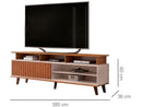 Rack para TV até 70" 1 Porta DJ Móveis Flow