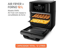 Fritadeira Elétrica sem Óleo/Air Fryer Mondial Forno Oven AFON-12L-FB Preta 12L - 110V