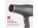 Secador de Cabelo Mondial Keratin Grafite e Rosé - 220V