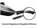 Frigideira Antiaderente Panelux com Tampa de Alumínio Maximum Stone Preta 32cm