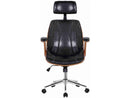 Cadeira de Escritório Presidente Giratória Preta DSG-001 Otello