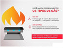 Fogão 4 Bocas Esmaltec Preto Acendimento - Bivolt
