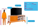 Rack para TV até 55" 1 Porta EDN Móveis Aruba