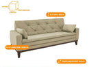 Sofá 4 Lugares Suede Vivaldi Linoforte