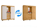 Guarda-roupa Casal com Espelho 2 Portas de Correr 4 Gavetas Araplac Sintra CAP24024