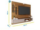 Painel para TV até 60” DJ Móveis New Greco 2 Prateleiras
