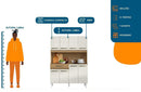 Cozinha Compacta Aramóveis Cleo 8 Portas