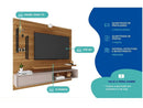 Painel para TV até 60” DJ Móveis New Greco 2 Prateleiras