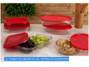 Conjunto de Assadeiras de Vidro Marinex 6 Peças